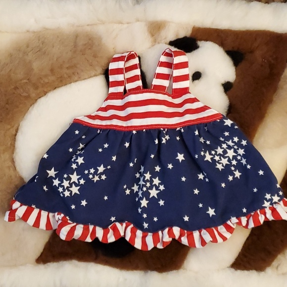 🌟 3 for $15 Deal! 🌟Baby Cat & Jack 4th July dress 3m-6m - Picture 1 of 4